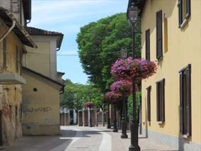 Little street in Assago-Milan